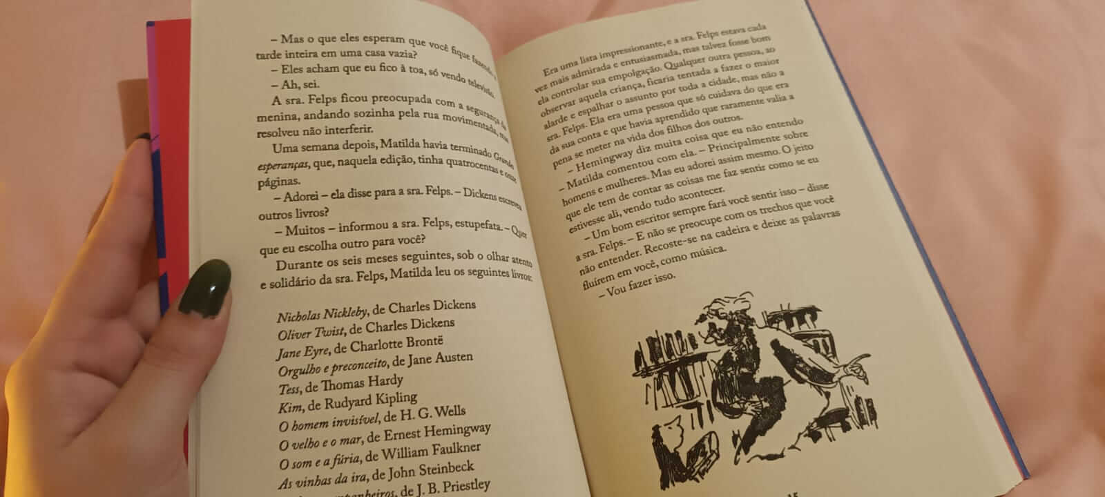 livro matilda por dentro. Por Gisiele Pimel